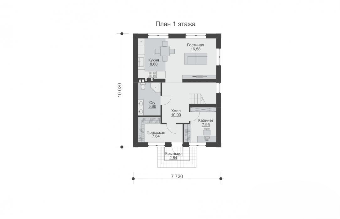 1-ci mərtəbə planı